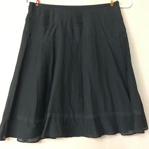 Club Monaco Black A-Line Skirt